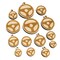 Car Steering Wheel for Driving Mini Wood Shape Charms Jewelry DIY Craft